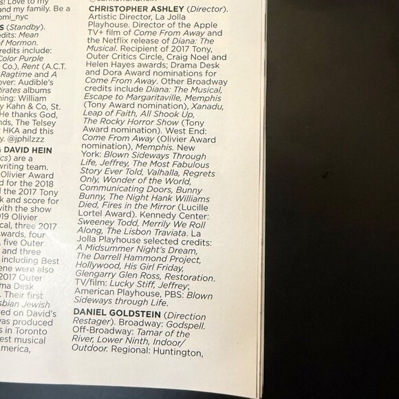 Come From Away Encore Program Aronoff Center Cincinnati Mar 2025 Broadway Tour - Picture 11 of 12